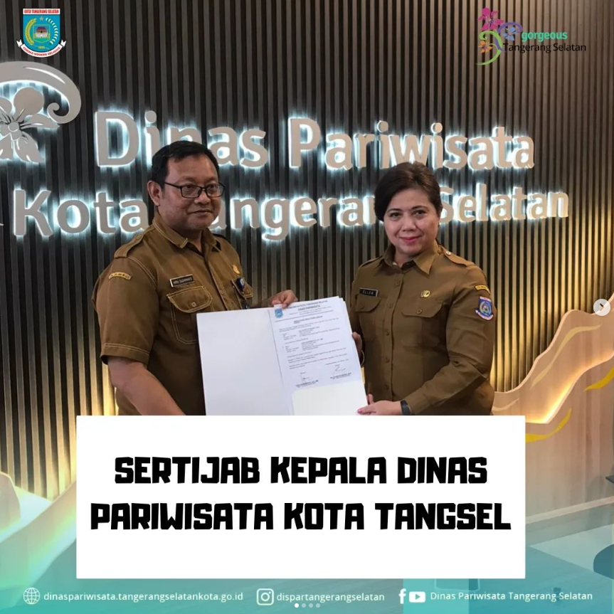 Serah Terima Jabatan Kepala Dinas Pariwisata Kota Tangerang Selatan